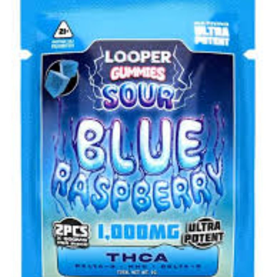 Sour blue razz 2 count 1000 mg