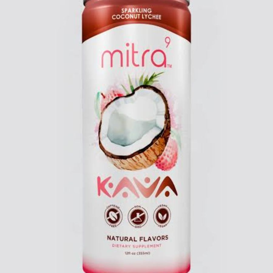 Kava Sparkling Coconut Lychee-500mg 12fl oz