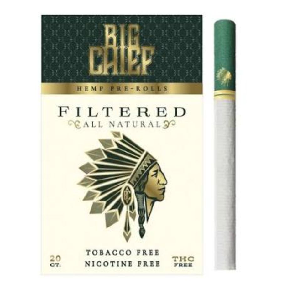 Filtered All Natural Hemp Cigarettes-THC/Tobacco/Nicotine free 20ct