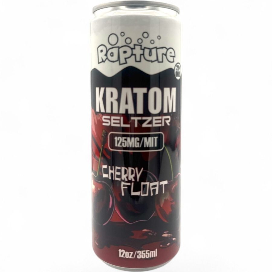 Kratom Seltzer-125mg MIT-Cherry Float 12 fl oz