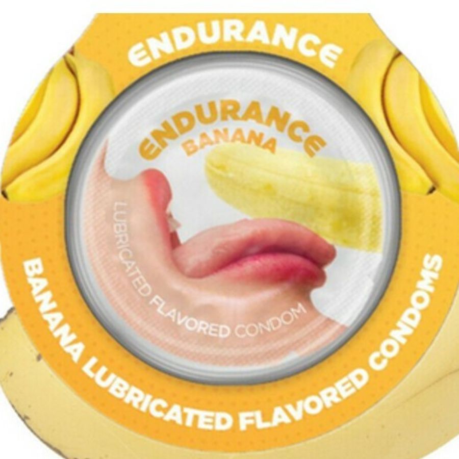 Banana flavored condoms 3ct