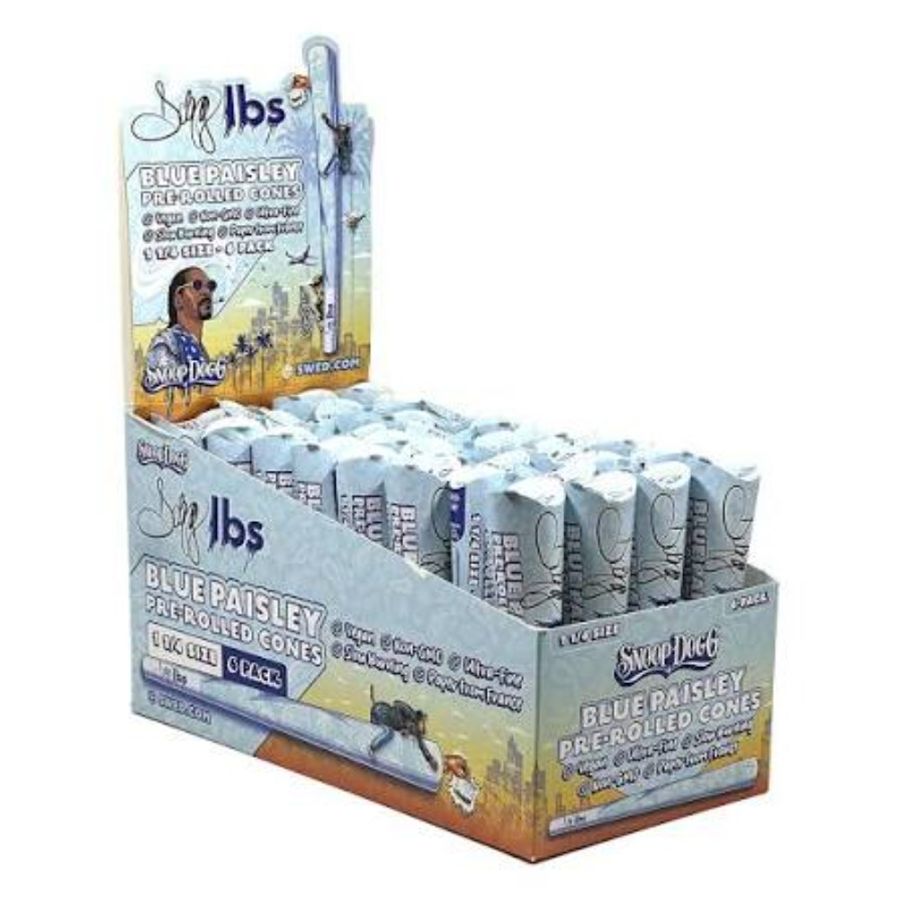 Dogg Lbs Blue Paisley 1.25 Pre-Rolled Cone 6 count