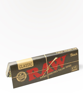 RAW Black 1.25 Classic Rolling Paper pack