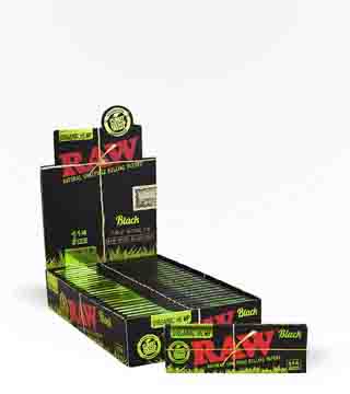 RAW Black 1.25 Organic Hemp Rolling Paper 50 count