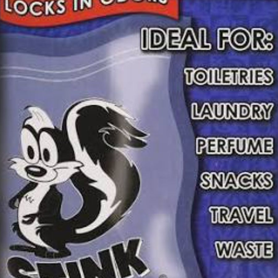 Stink Sack: Smell proof Storage Bags-Clear 1qt