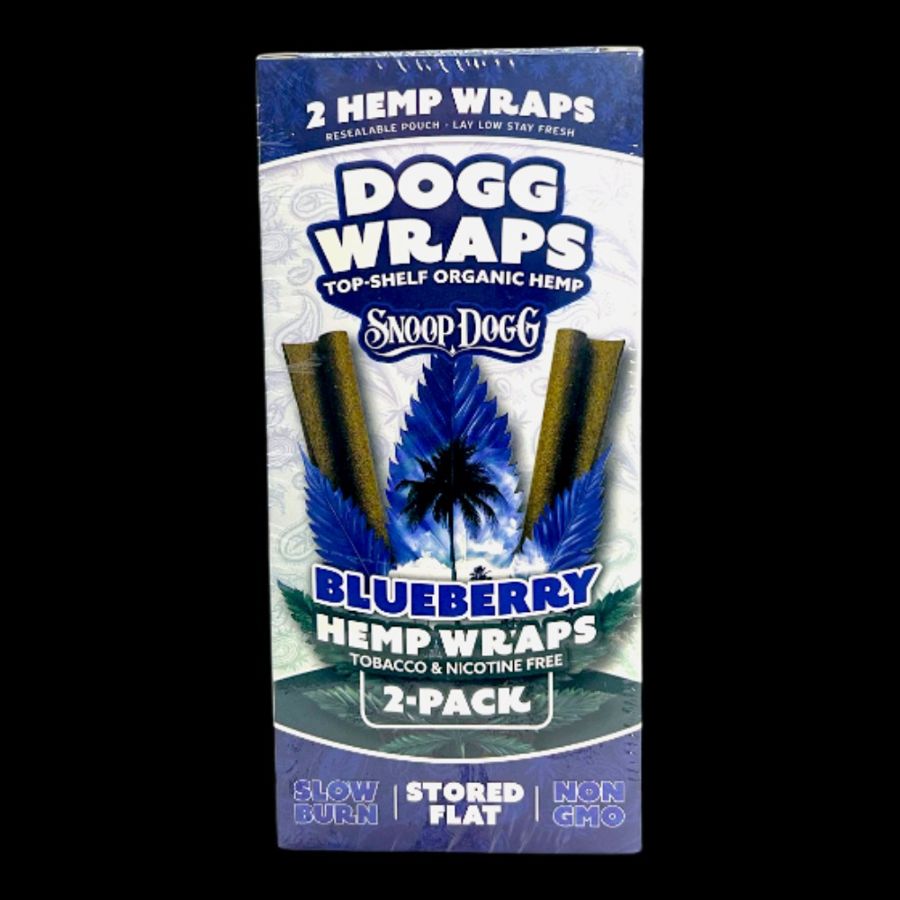 Dogg Wraps Top Shelf Organic Hemp Wraps Blueberry 2ct