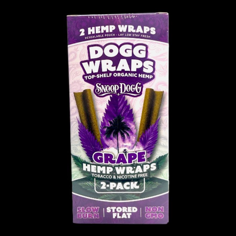 Dogg Wraps Top Shelf Organic Hemp Wraps Grape 2ct