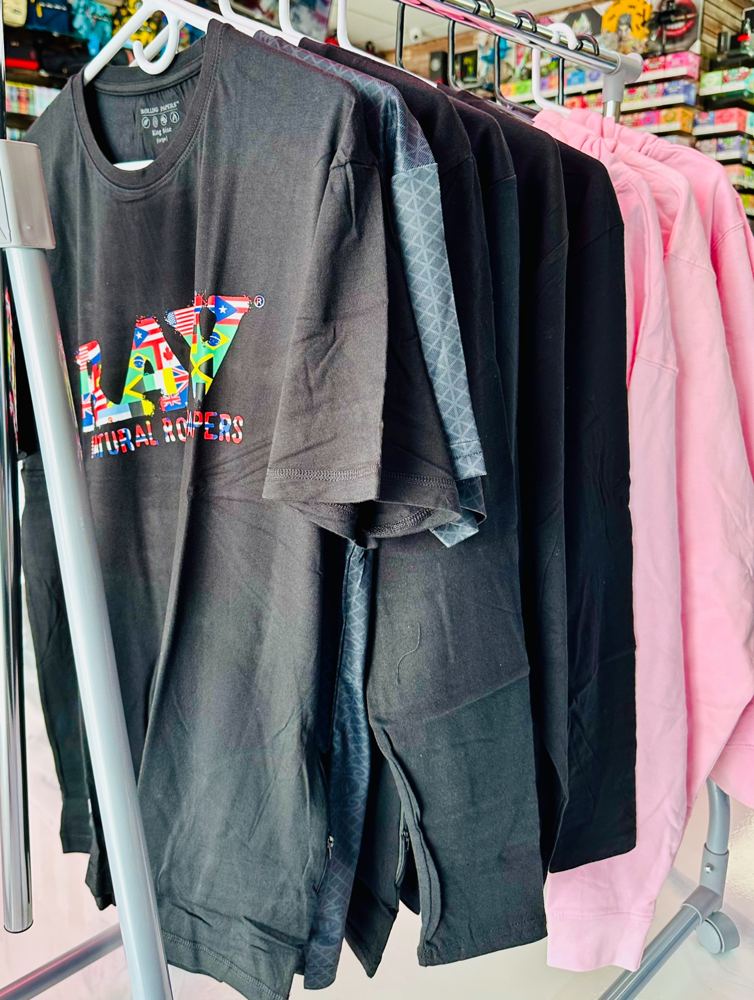 Apparel display at Spark & Smoke, Wylie