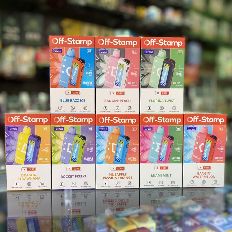 Disposable Vapes display at Spark & Smoke, Wylie