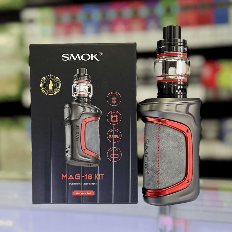 Vape Kits & E-Juice display at Spark & Smoke, Wylie